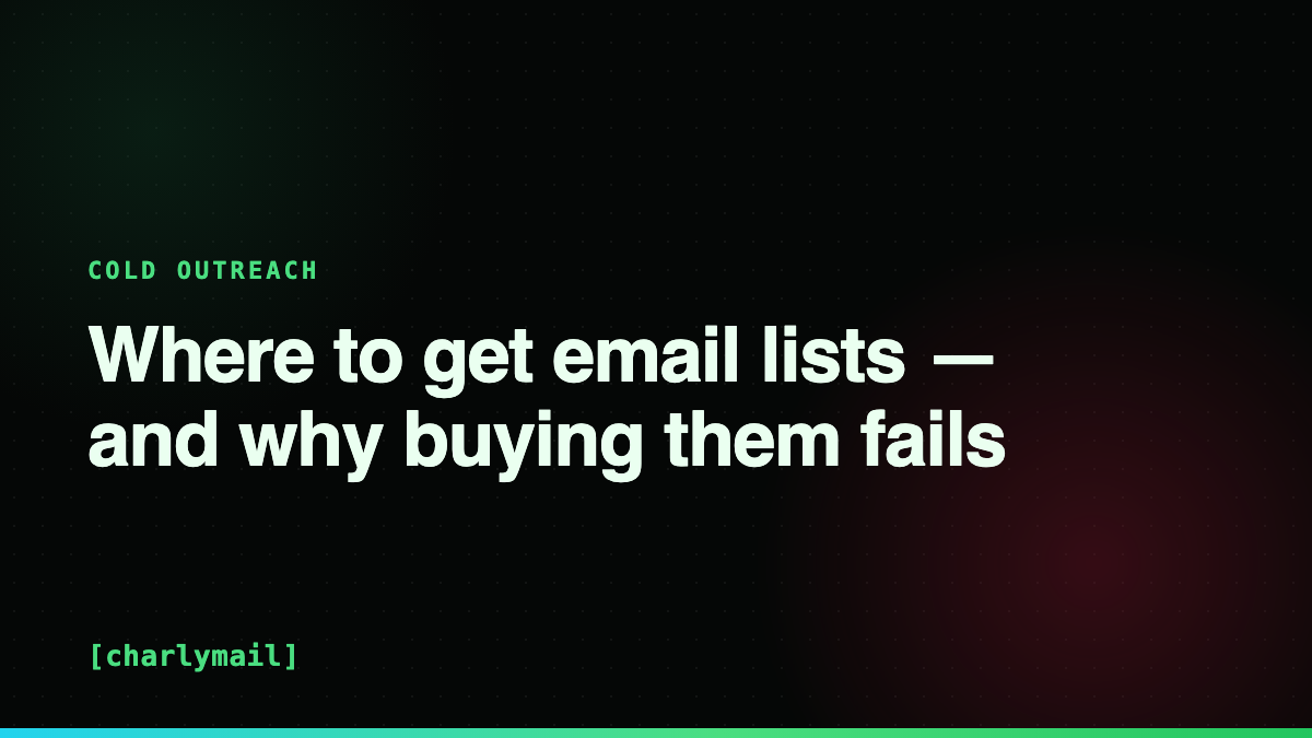 Where to get email lists
